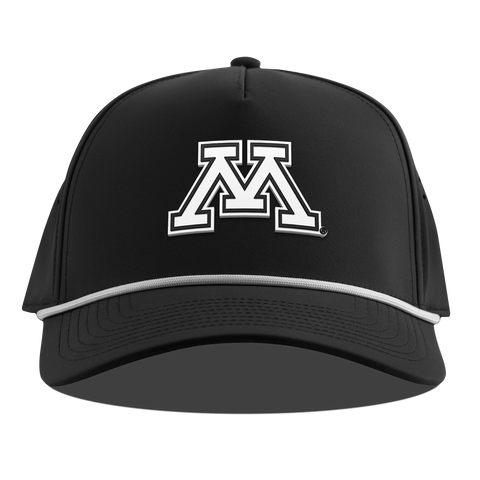 University of Minnesota "Vintage Minnesota Team Logo" Curved 5 Panel Rope Black