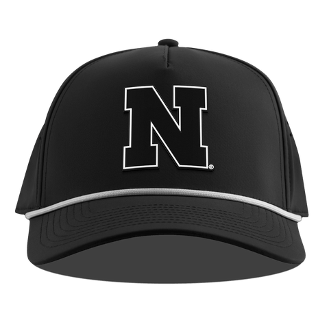 University of Nebraska "Vintage Nebraska Team Logo" Curved 5 Panel Rope Black 