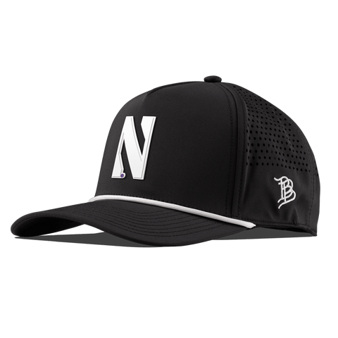 Northwestern University "Vintage Northwestern Block" Curved 5 Panel Rope Black