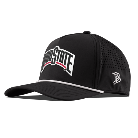 Ohio State University "Vintage Ohio State Block" Curved 5 Panel Rope Black