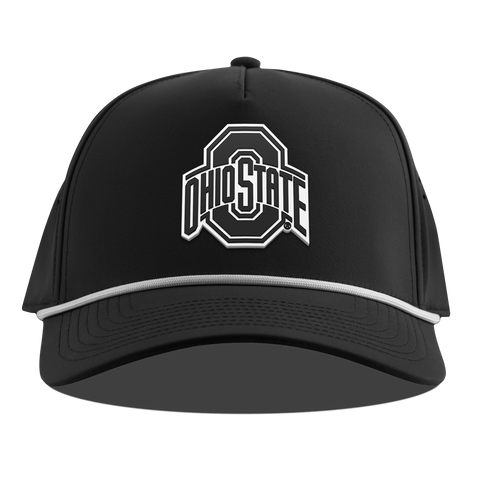 Ohio State University "Vintage Ohio State Team Logo" Curved 5 Panel Rope Black
