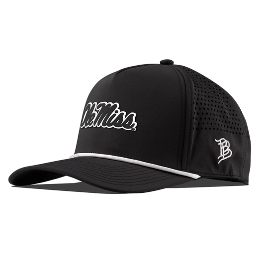 University of Mississippi "Vintage Ole Miss Team Logo" Curved 5 Panel Rope Black