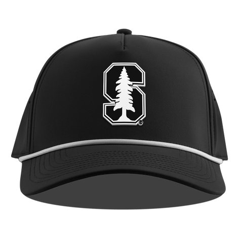 Stanford University "Vintage Stanford Team Logo" Curved 5 Panel Rope Black