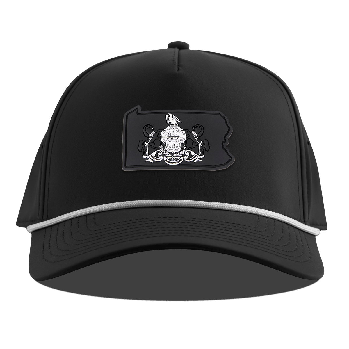 Pennsylvania Vintage Curved 5 Panel Rope Black
