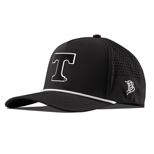 University of Tennessee "Vintage Tennessee Block" Curved 5 Panel Rope Black