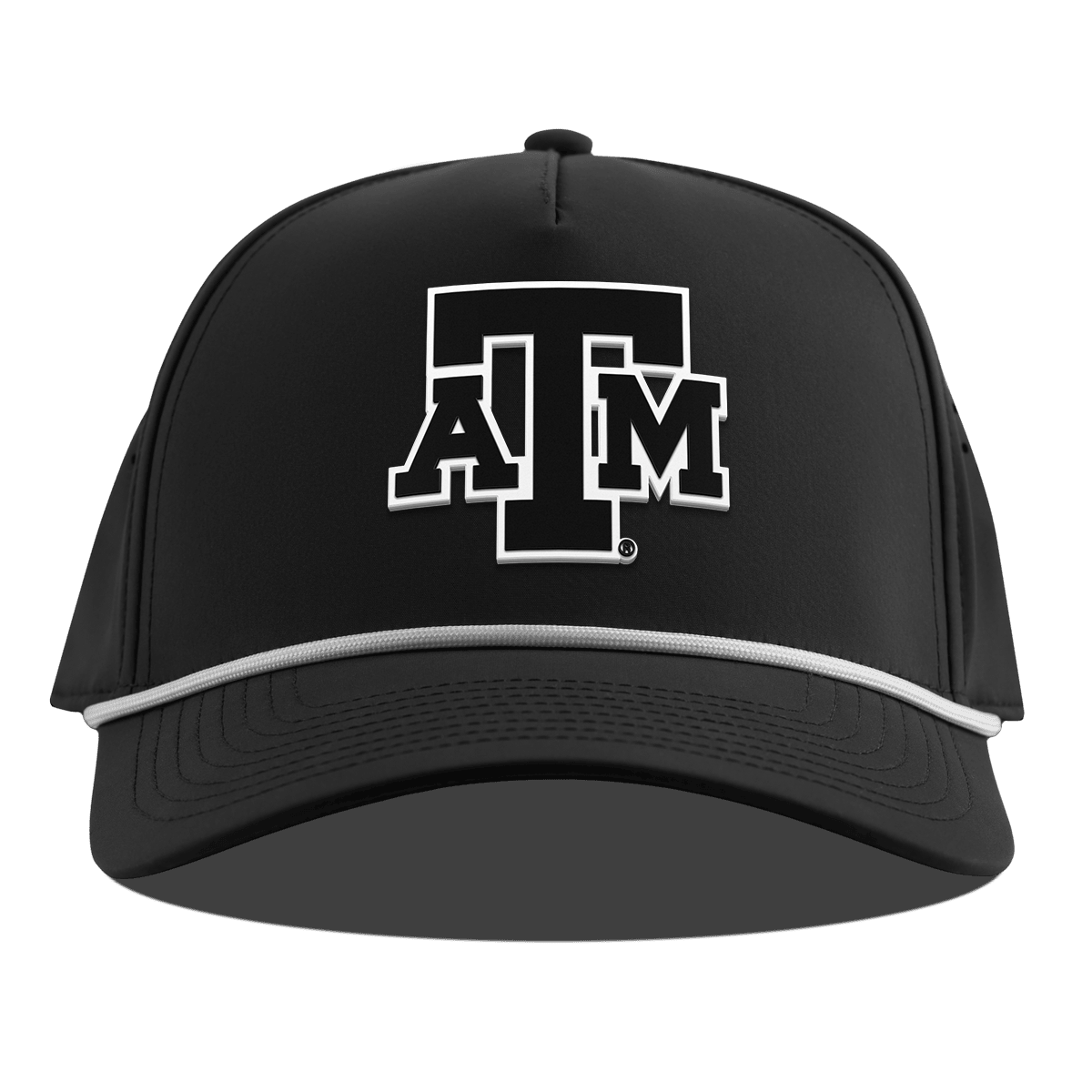 Texas A&M University "Vintage Texas A&M Block" Curved 5 Panel Rope Black