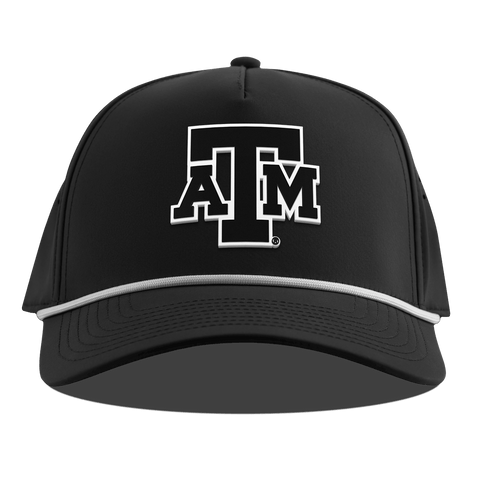 Texas A&M University "Vintage Texas A&M Block" Curved 5 Panel Rope Black