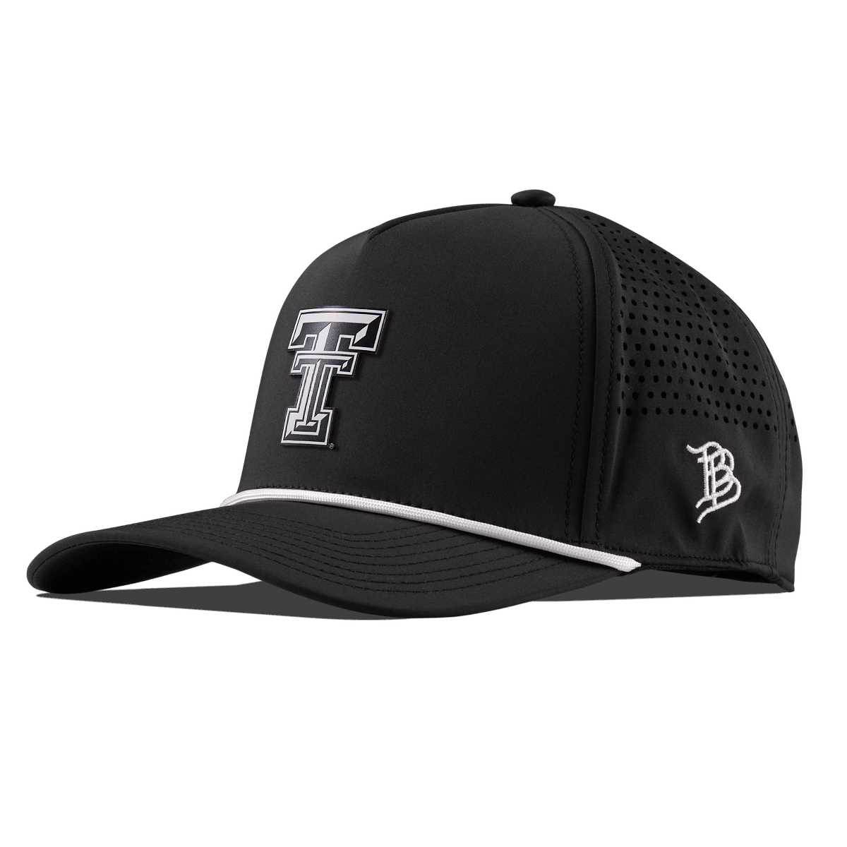Texas Tech University "Vintage Texas Tech" Curved 5 Panel Rope Black