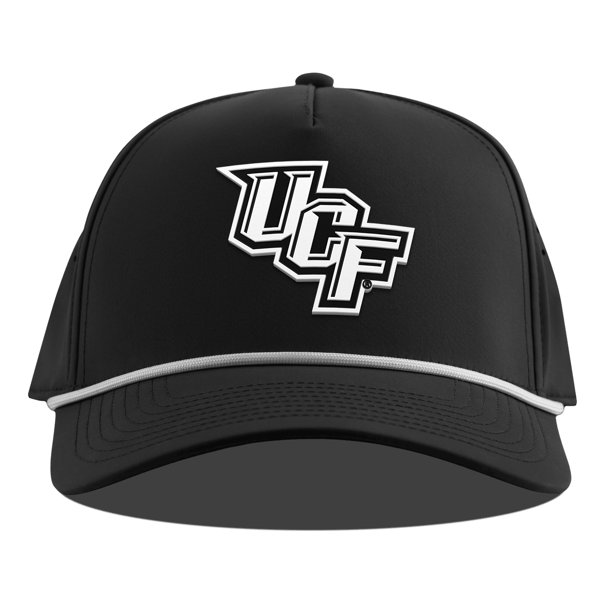 University of Central Florida "UCF Vintage Team Logo" Curved 5 Panel Rope Black