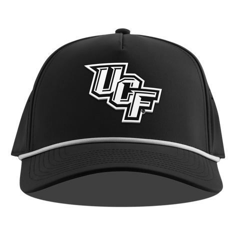 University of Central Florida "UCF Vintage Team Logo" Curved 5 Panel Rope Black