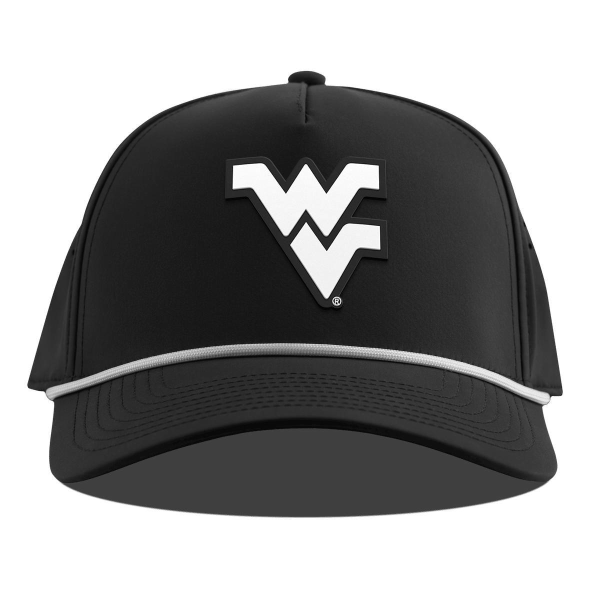 West Virginia University "Vintage West Virginia Team Logo" Curved 5 Panel Rope Black