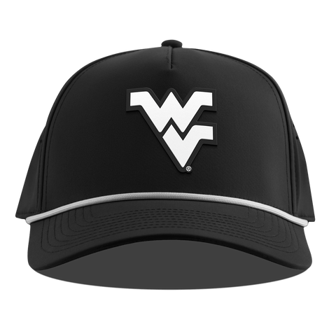 West Virginia University "Vintage West Virginia Team Logo" Curved 5 Panel Rope Black