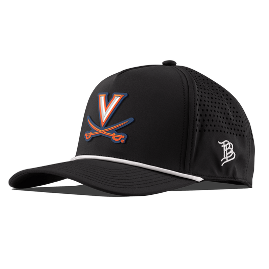 University of Virginia "Virginia Team Logo" Curved 5 Panel Rope Black