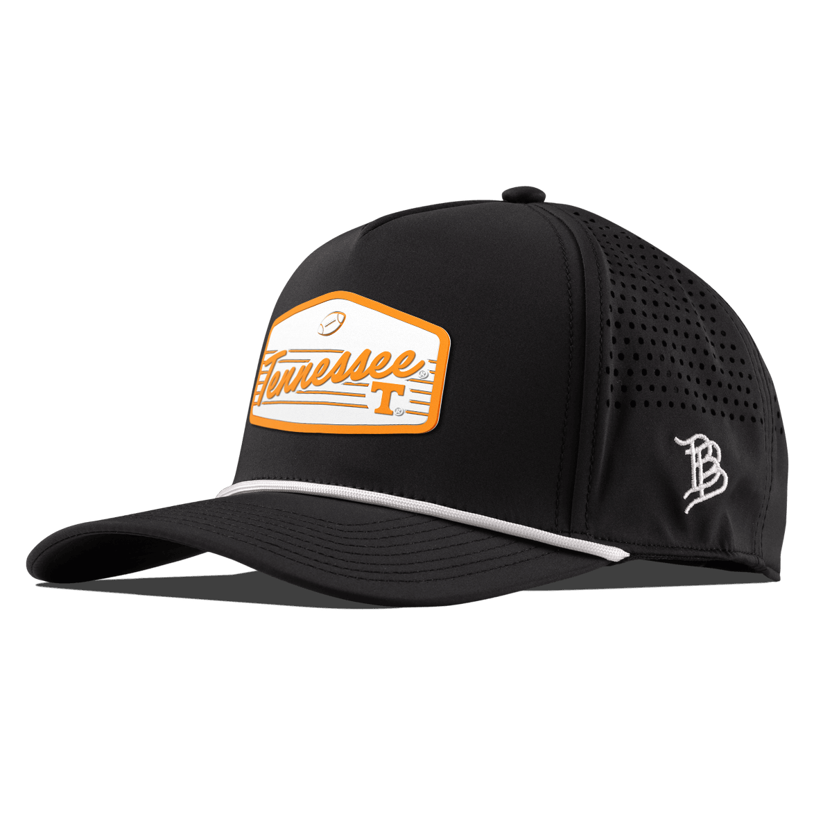 University of Tennessee "Volunteers Football" Curved 5 Panel Rope Black