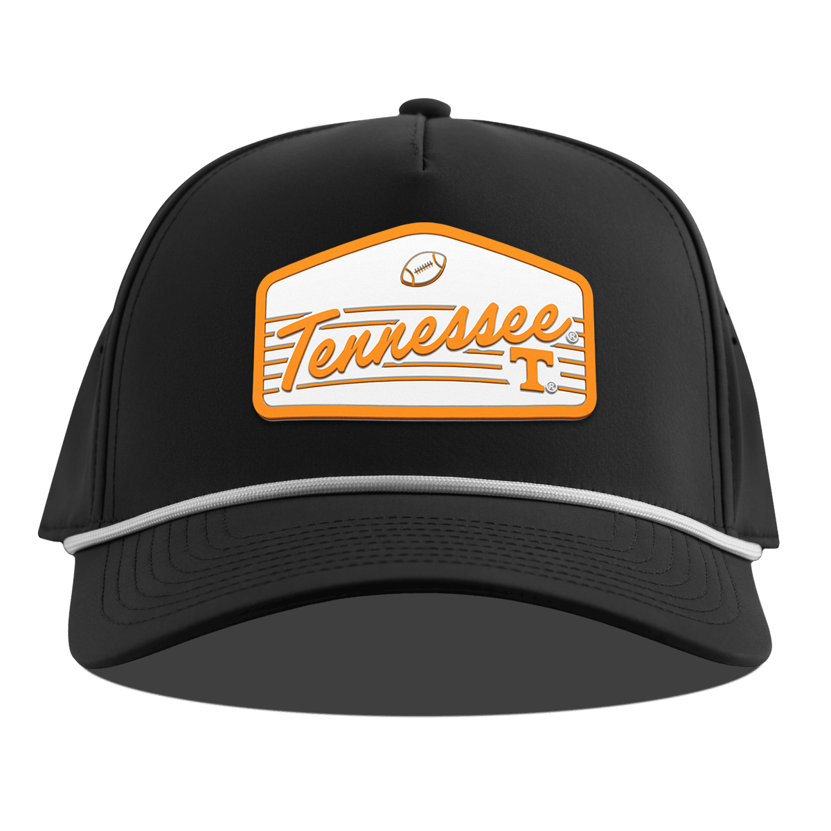 University of Tennessee "Volunteers Football" Curved 5 Panel Rope Black