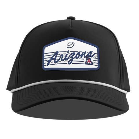 University of Arizona "Wildcats Football" Curved 5 Panel Rope Black
