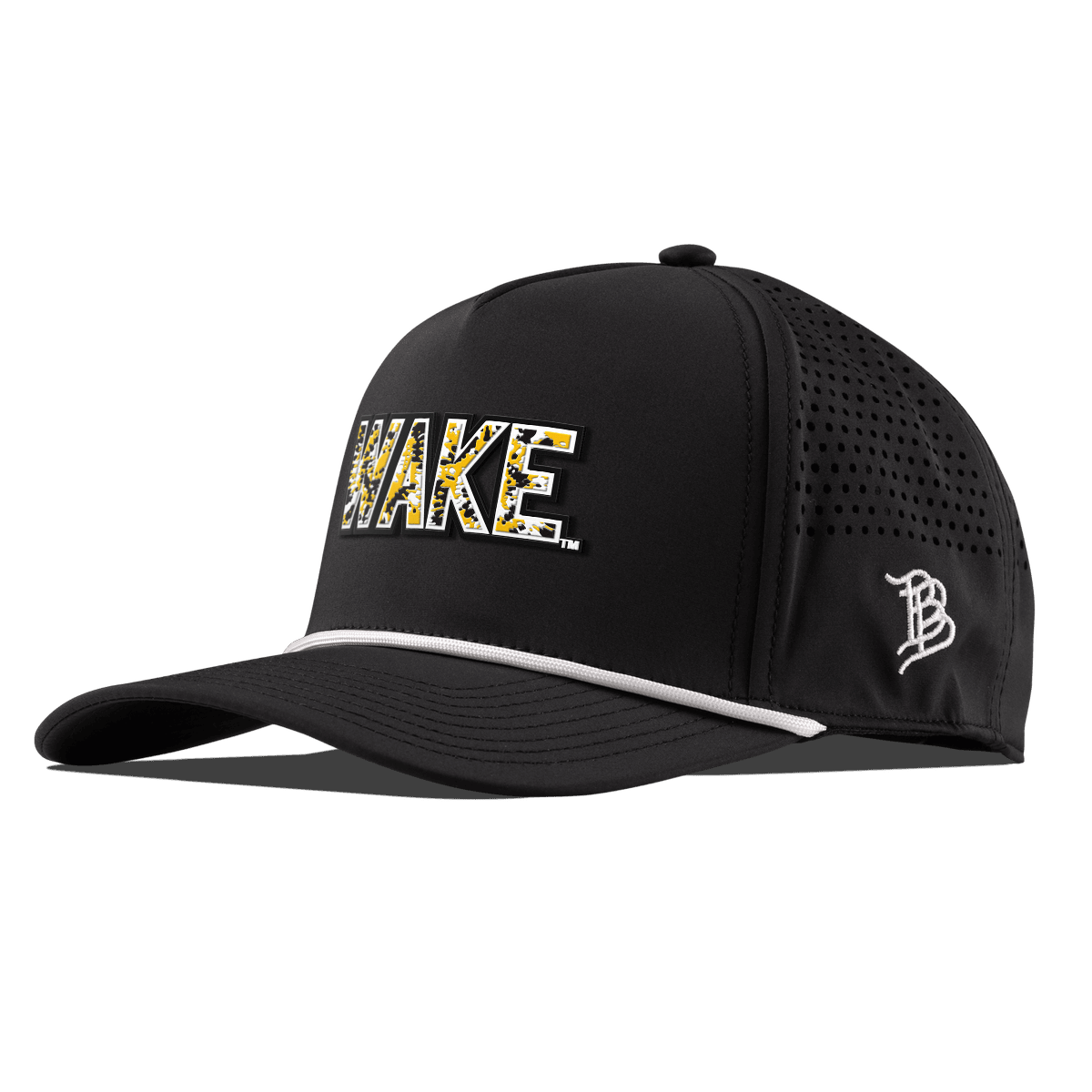 Wake Forest University "Wake Tie Dye" Curved 5 Panel Rope Black