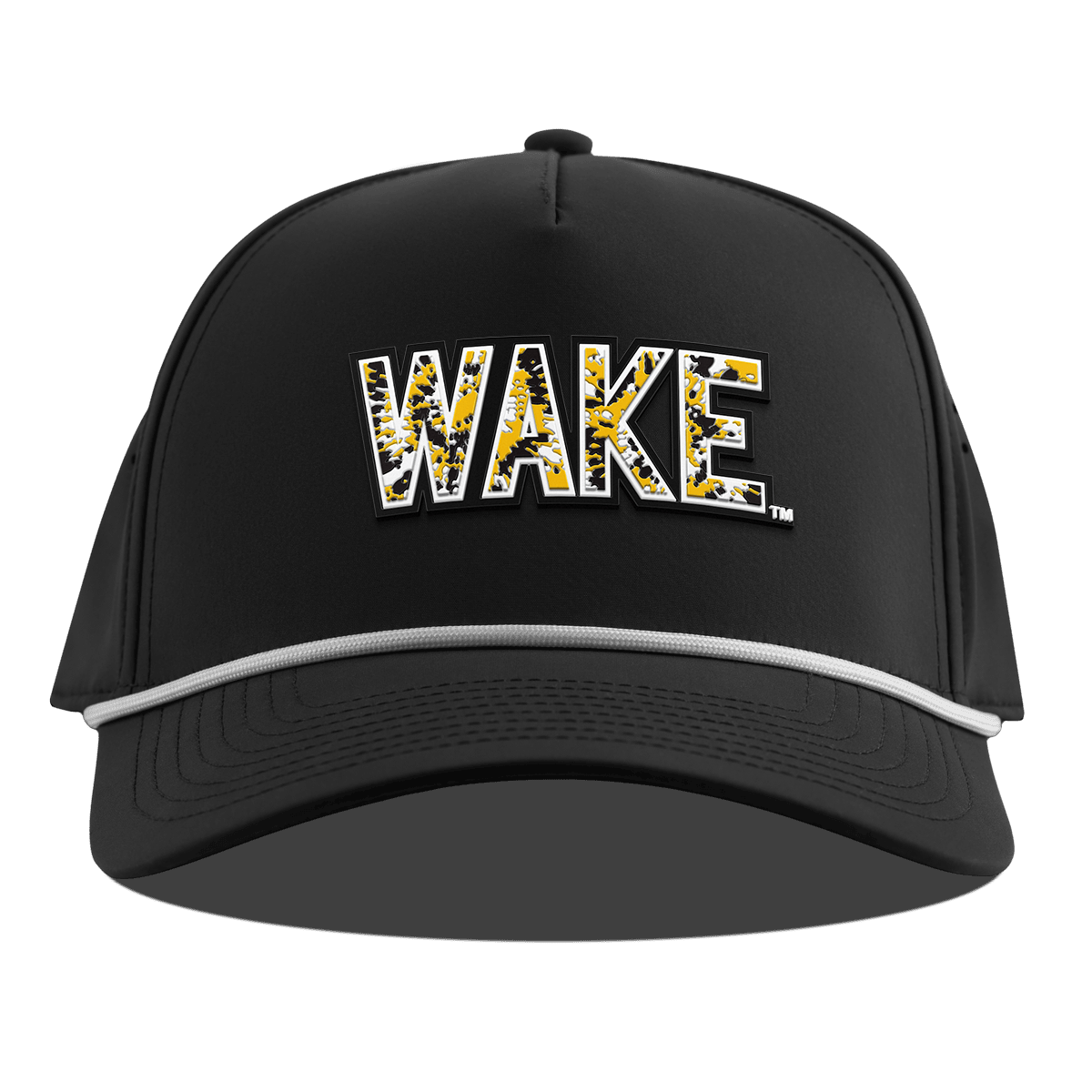 Wake Forest University "Wake Tie Dye" Curved 5 Panel Rope Black