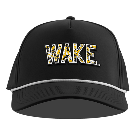 Wake Forest University "Wake Tie Dye" Curved 5 Panel Rope Black