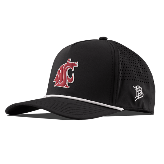 Washington State University "Washington State Team Logo" Curved 5 Panel Rope Black