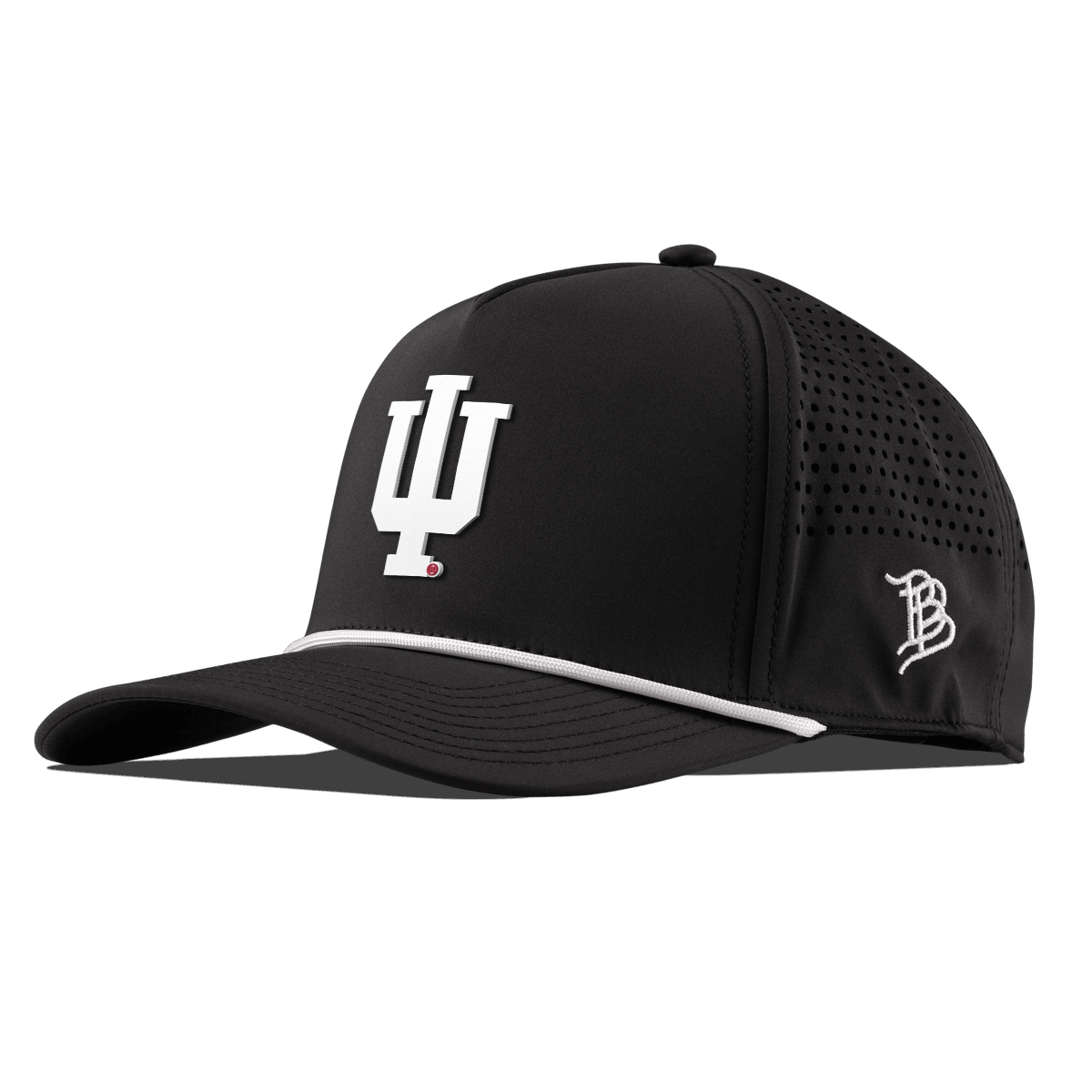 Indiana University "Whiteout Indiana Team Logo" Curved 5 Panel Rope Black
