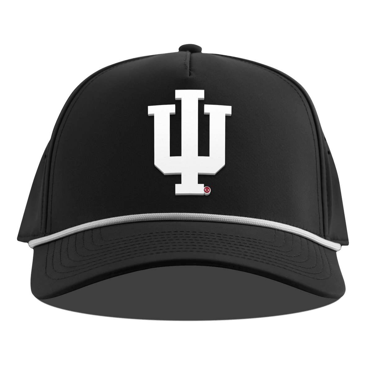 Indiana University "Whiteout Indiana Team Logo" Curved 5 Panel Rope Black