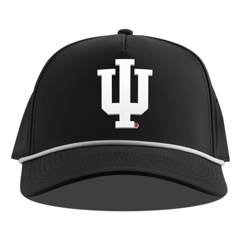 Indiana University "Whiteout Indiana Team Logo" Curved 5 Panel Rope Black
