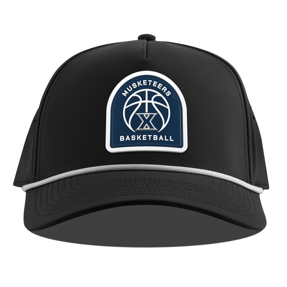 Xavier University "Xavier Basketball" Curved 5 Panel Rope Black