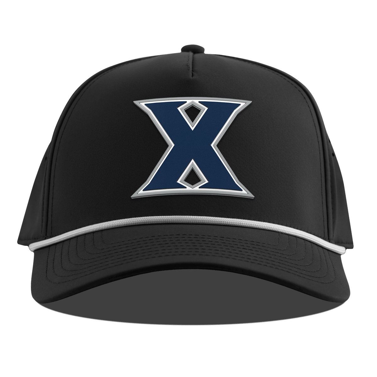 Xavier University "Xavier Block" Curved 5 Panel Rope Black