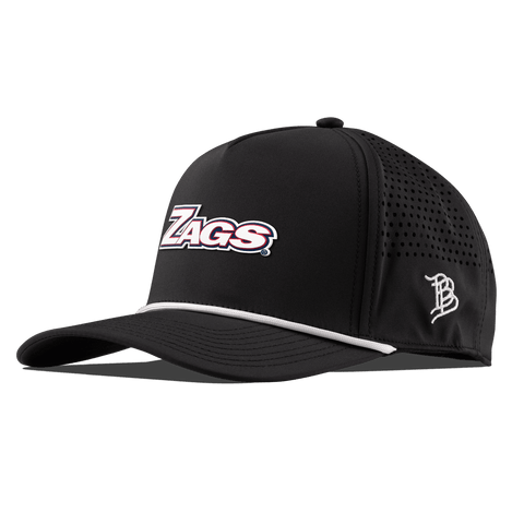 Gonzaga University "Zags Block" Curved 5 Panel Rope Black