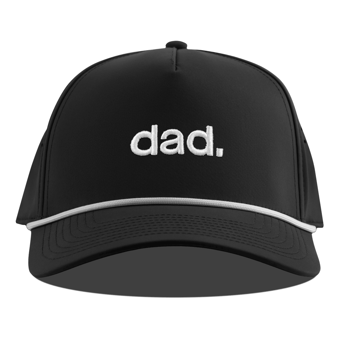 dad. Curved 5 Panel Rope Black