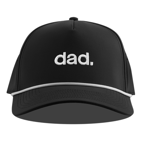 dad. Curved 5 Panel Rope Black