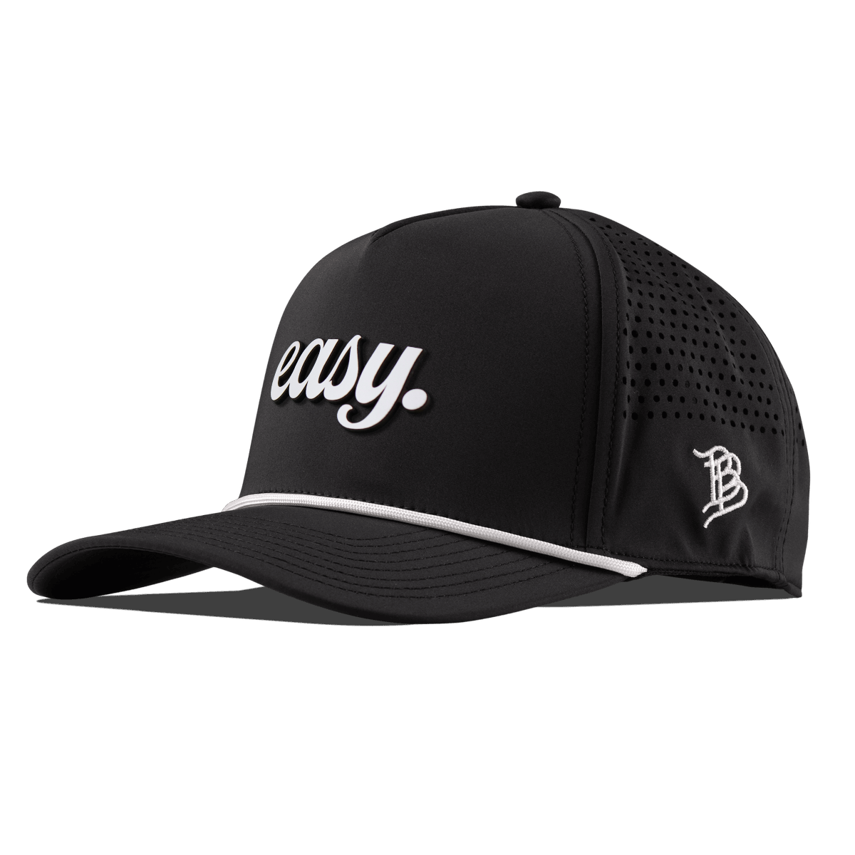 Easy Script Curved 5 Panel Rope Black