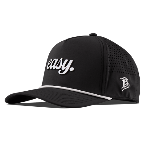 Easy Script Curved 5 Panel Rope Black