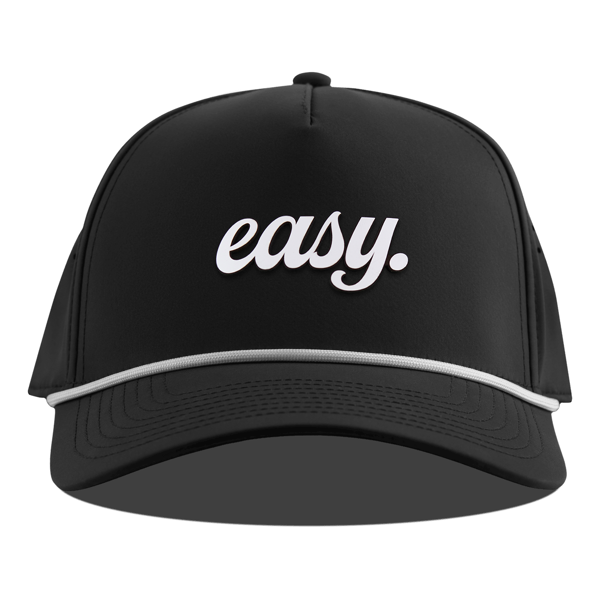 Easy Script Curved 5 Panel Rope Black