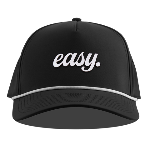 Easy Script Curved 5 Panel Rope Black
