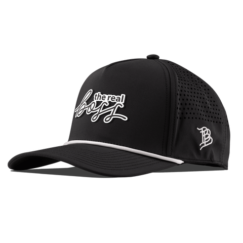 The Real Boss Curved 5 Panel Rope Black