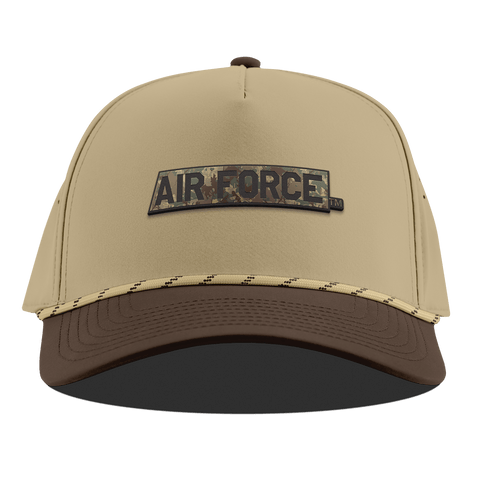 Air Force Academy "Air Force Timber Camo Series" Curved 5 Panel Rope Desert/Brown