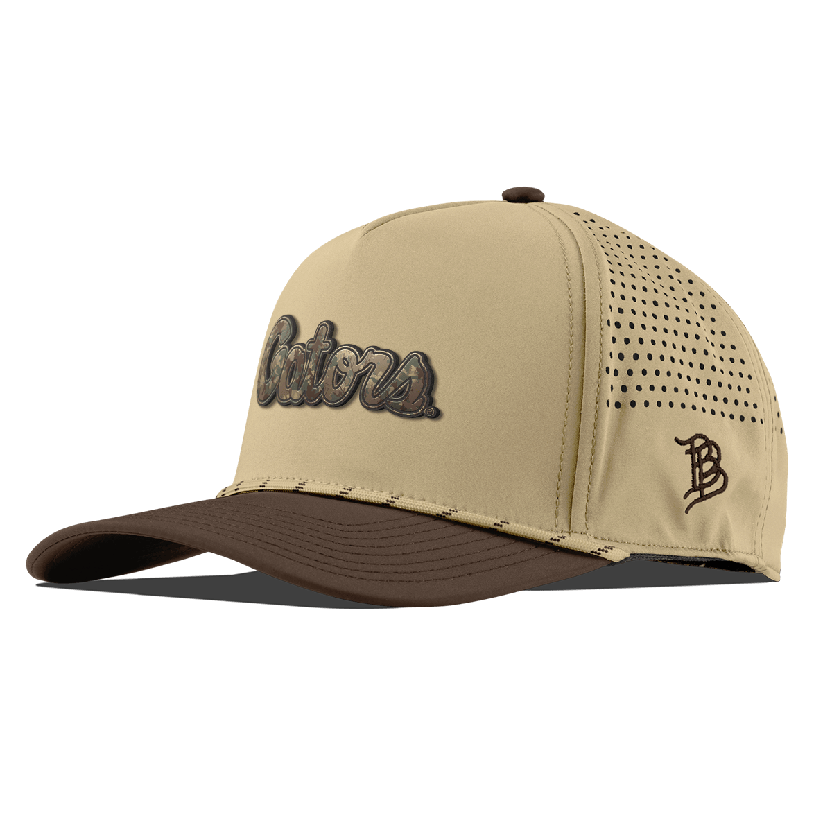 University of Florida "Florida Timber Camo Series" Curved 5 Panel Rope Desert/Brown