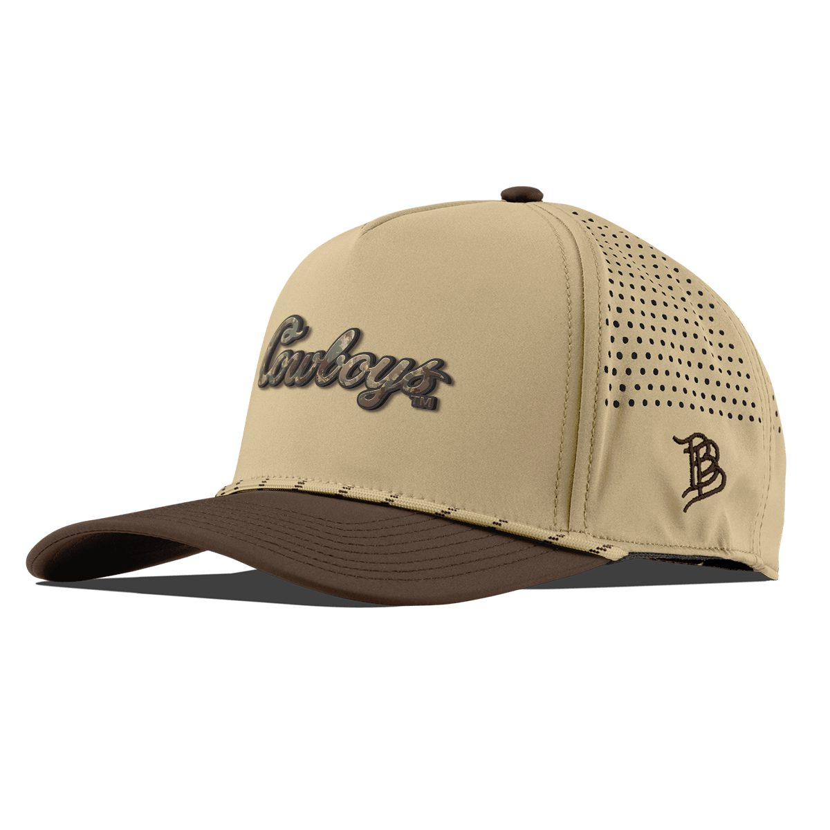 Oklahoma State University "Oklahoma State Timber Camo Series" Curved 5 Panel Rope Desert/Brown