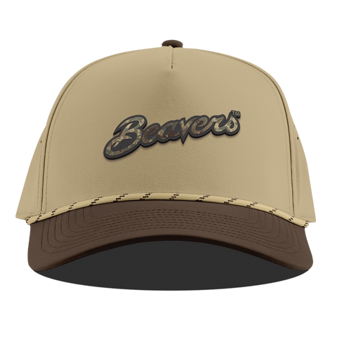 Oregon State University "Oregon State Timber Camo Series" Curved 5 Panel Rope Desert/Brown