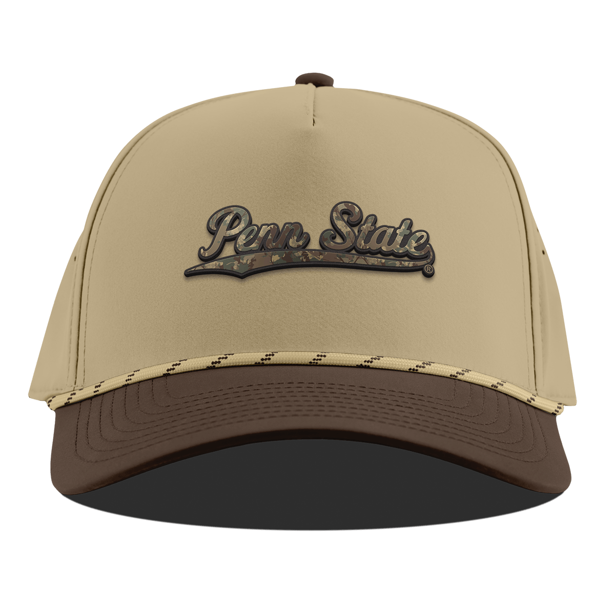 Penn State "Penn State Timber Camo Series" Curved 5 Panel Rope Desert/Brown