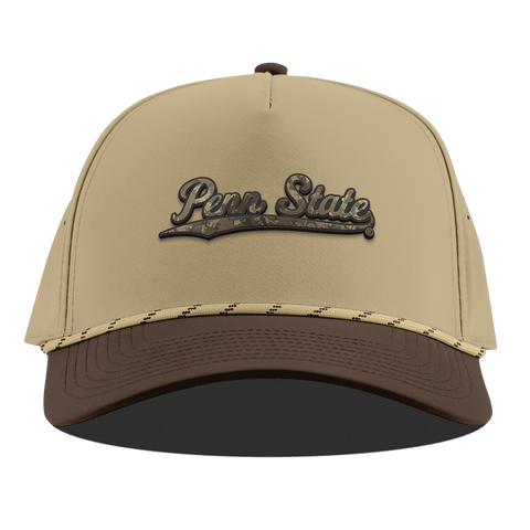 Penn State "Penn State Timber Camo Series" Curved 5 Panel Rope Desert/Brown