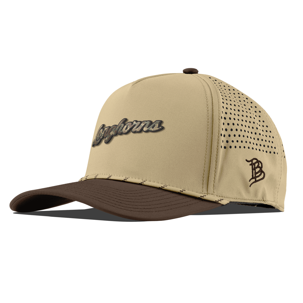 University of Texas "Texas Timber Camo Series" Curved 5 Panel Rope Desert/Brown