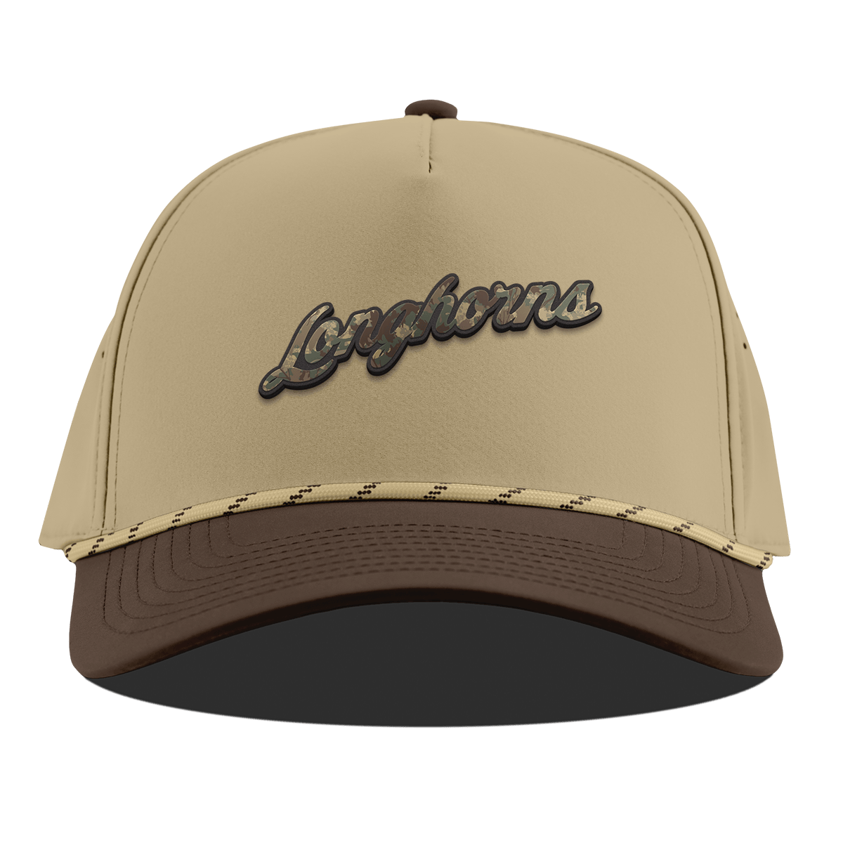 University of Texas "Texas Timber Camo Series" Curved 5 Panel Rope Desert/Brown