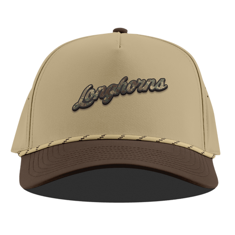 University of Texas "Texas Timber Camo Series" Curved 5 Panel Rope Desert/Brown