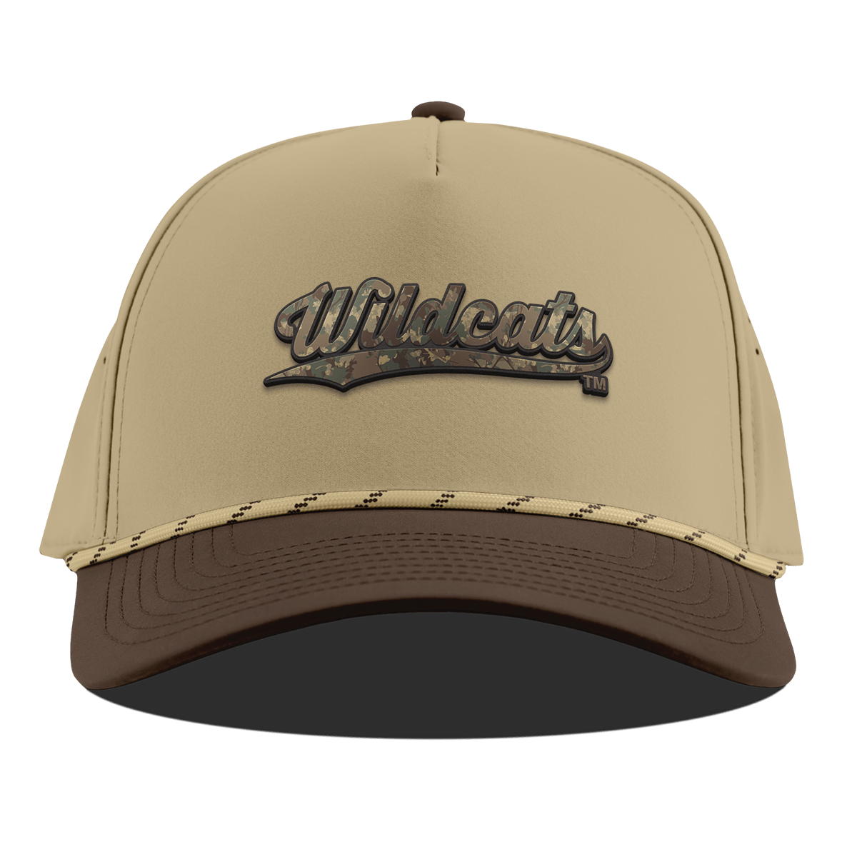 University of Arizona "U of A Timber Camo Series" Curved 5 Panel Rope Desert/Brown