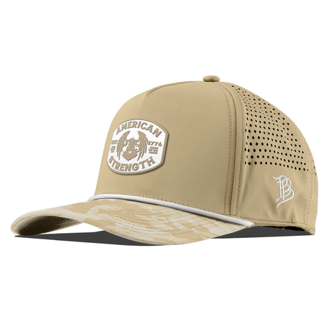 American Strength Curved 5 Panel Rope Desert/Desert Camo