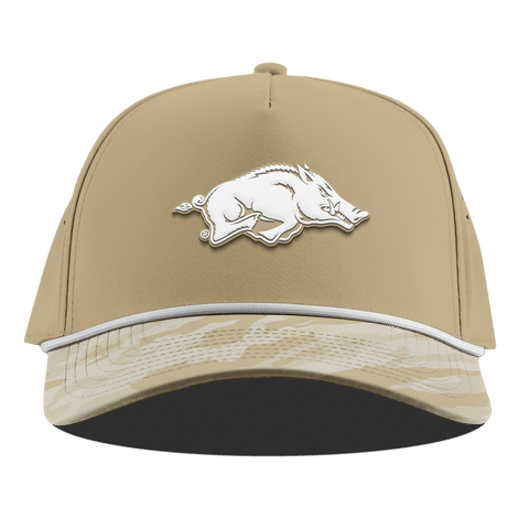University of Arkansas "Arkansas Desert Camo Series" Curved 5 Panel Rope Desert/Desert Camo