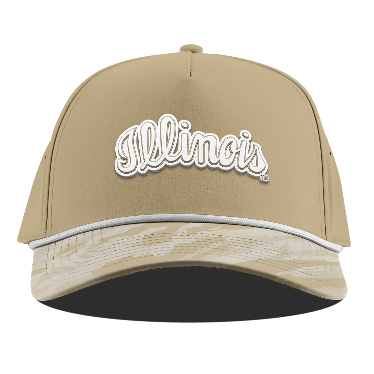 University of Illinois "Illinois DC Series" Curved 5 Panel Rope Desert/Desert Camo